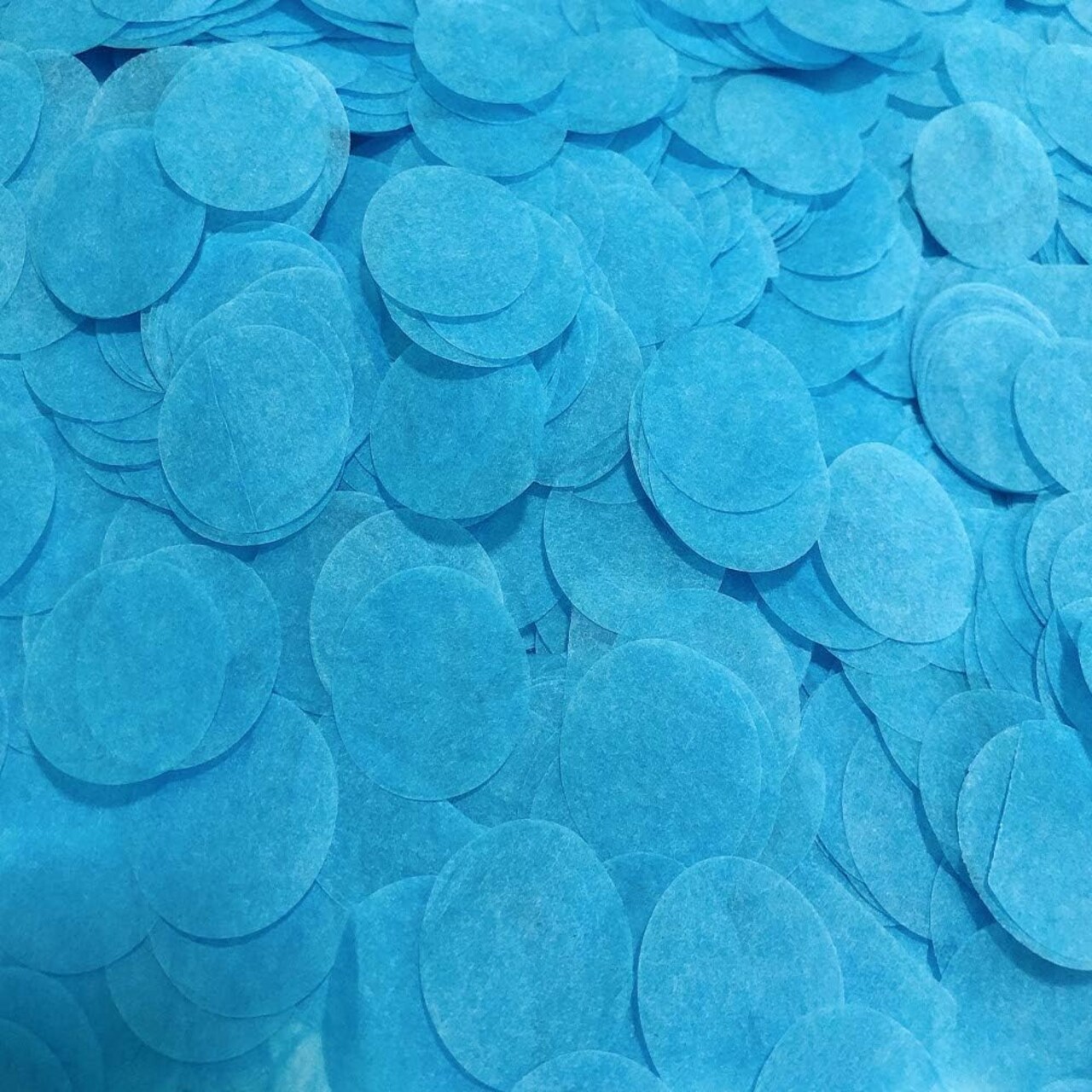 Blue Confetti 1 inch Tissue Paper Confetti Circles Filled Balloons or Table Party Decoration 5000 pcs